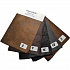 Madagascar eco-leather fabric sample book, solid color, 15x20 cm