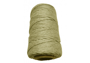 Cotton braided cord ecru color 40 m