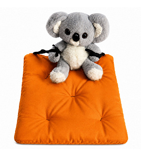 Waterproof garden seat cushion Oxford orange, 40 × 40 cm