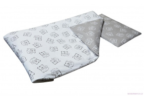 2-piece Crib Bedding Set GRAY BEAR Color Gray 2-piece Crib Bedding Set GRAY BEAR Color Gray