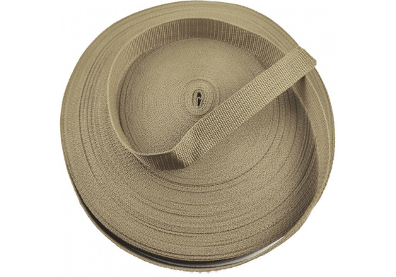 Polypropylene strap 25 mm beige (50 m package)