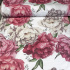 Cotton Fabric Flowers Red on White, width 160 cm