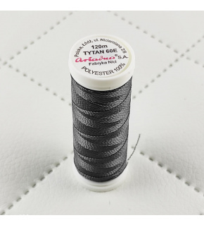 Sewing thread Titan 60E 120 m color graphite 2680 small