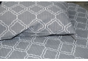 Crepe bedding with zipper, color Gray, 140x200 cm