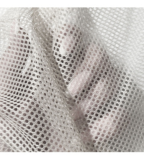 Polyester mesh for clothing White, 2x2mm eye