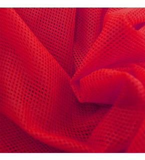 Polyester mesh for clothing Red, mesh 2x2mm
