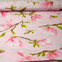 Cotton fabric 100% cotton, 125 g/m², width 160 cm, lilies on pink