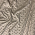 Minky fabric with hearts, 320 g/m², width 160 cm, by the meter, ecru