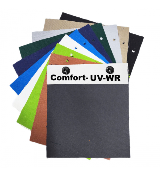 Fabric sample Comfort for garden furniture and cushions, resistant to UV-WR radiation, 15x20 cm