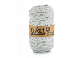 Cotton cord 5mm, 100m, light gray 030