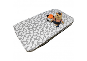 Cotton fitted crib sheet with elastic 120x60 cm