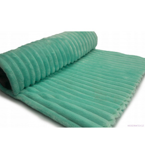 Fabric with stripes, 300 g/m², width 160 cm, by the meter, mint