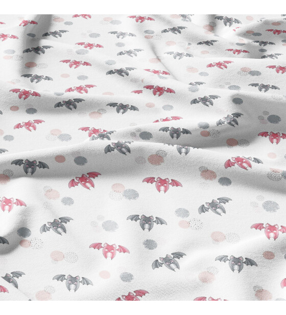 Cotton fabrics, by the meter. Bat on White