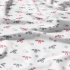 Cotton fabrics, by the meter. Bat on White