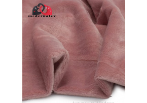 Minky microfleece solid color, Star Pink color