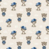 Cotton Fabrics Animals on Beige, 160 cm Width