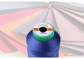 Upholstery sewing thread TYTAN 60E 1000 m blue color 2784