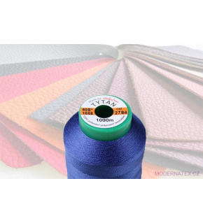 Upholstery sewing thread TYTAN 60E 1000 m blue color 2784
