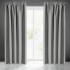 Blackout curtain with pleating tape GREY 135X270 cm