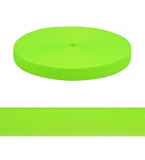 PES edging strip 20 mm color neo green