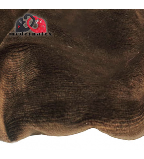 Minky fabric, solid color, 220 g/m², width 160 cm, dark brown