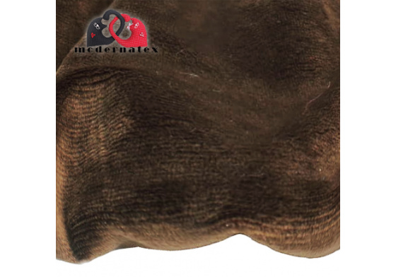 Minky mikroplyš jednobarevné barva tm. hnědá