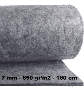 Technical felt 7 mm color Gray, width 160 cm