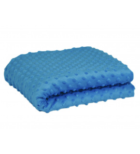 Minky dot fabric, 380 g/m², width 160 cm, by the meter, turquoise