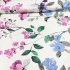 Cotton fabric 100% cotton, 125 g/m², width 160 cm, pink and blue flowers on white