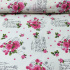 Cotton fabric 100% cotton, 125 g/m², width 160 cm, red flowers