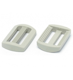 Plastic loops width 25 mm white