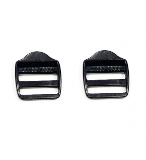 Plastic loops width 25 mm P black