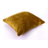 Velvet Pillow Cover, Mustard Color, 40x40cm
