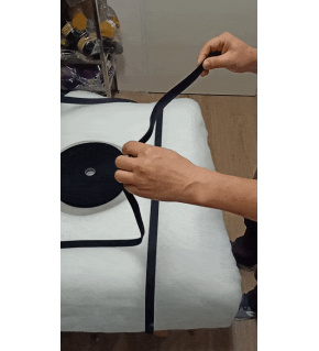 Elastic zipper 30 mm color black, by the meter