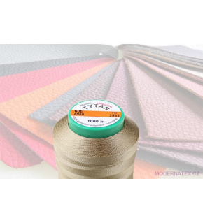 Upholstery sewing thread TYTAN 60E 1000 m beige color 2555