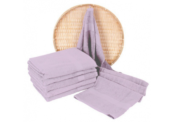 Terry towel 50x100 cm, lavender color
