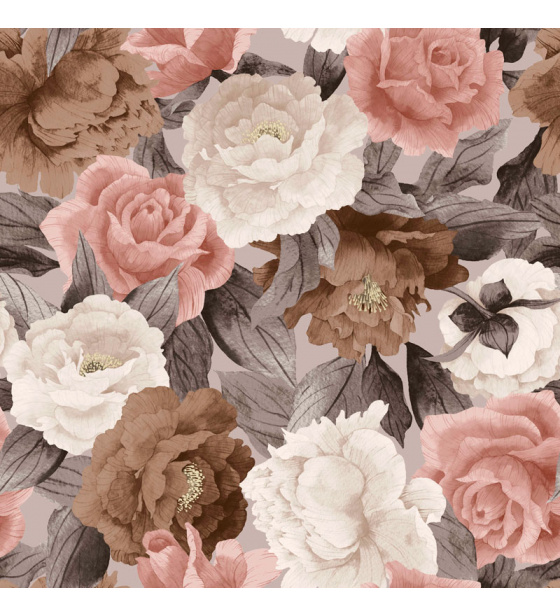 Velurové potahové látky s potiskem vzor 401067-107