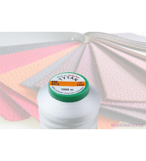 Upholstery sewing thread TYTAN 60E 1000 m white color 2500