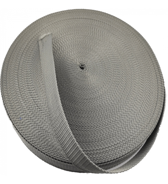 Polypropylénový popruh 40  mm tm. šedý  (balení 50m)