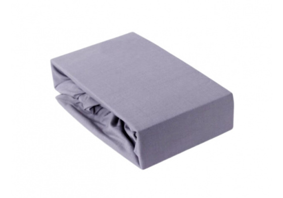 Exclusive Jersey prostěradlo s gumou 160x200 cm, barva Šedá