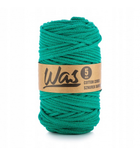 Cotton cord 5mm, 100m, turquoise 210