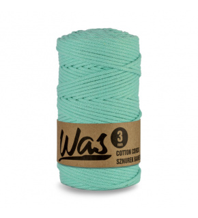 Cotton cord 3mm, 100m, MINT Cotton cord 3mm, 100m, MINT