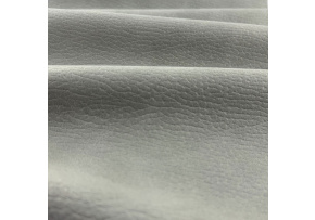 Eco-leather Largo Ash (Gray), upholstery fabric on a backing, coarse, by the meter