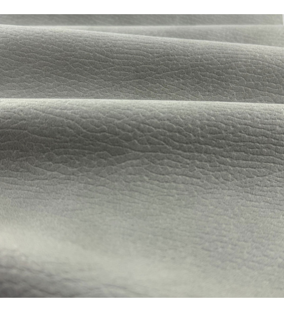 Eco-leather Largo Ash (Gray), upholstery fabric on a backing, coarse, by the meter