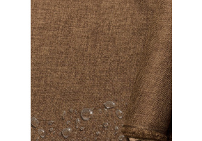 Water-repellent fabric Imitation linen, 220 g/m², width 160 cm, light brown