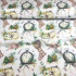 Christmas cotton fabric, by the meter, width 160 cm, Christmas motif on White