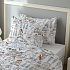 Christmas cotton fabric, by the meter, width 160 cm, Christmas pattern on White