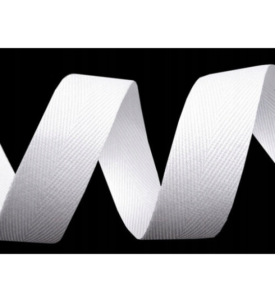 Cotton Bias Tape 10 mm Color White
