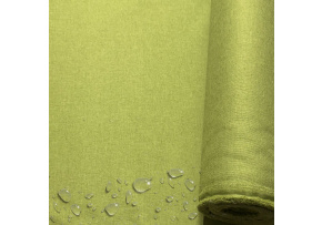 Water-repellent fabric Imitation linen, 220 g/m², width 160 cm, green