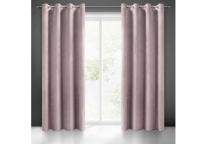 Decorative velvet curtain with eyelets PUDR 140x250 cm Decorative velvet curtain with eyelets PUDR 140x250 cm